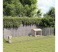 vidaXL Free Range Animal Enclosure 24-Panel 21.3x39.4 Galvanized Iron