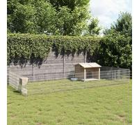 Vidaxl Free Range Animal Enclosure 24-Panel 54X60 Cm Galvanised Iron