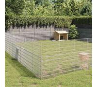 Vidaxl Free Range Animal Enclosure 48-Panel 54X100 Cm Galvanised Iron