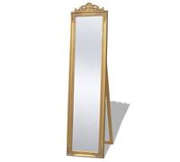 Vidaxl Free-Standing Mirror Baroque Style 160X40 Cm Gold
