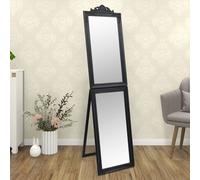 vidaXL Free-Standing Mirror Black 40x160 cm