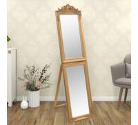 vidaXL Free-Standing Mirror Gold 40x160 cm