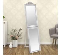 vidaXL Free-Standing Mirror Silver 50x200 cm