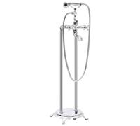 vidaXL Freestanding Bathtub Faucet Stainless Steel 99.5 cm Silver