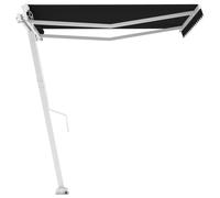 vidaXL Freestanding Manual Retractable Awning 350x250 cm Anthracite Shelter