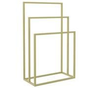 vidaXL Freestanding Towel Rack Gold 48x24x79 cm Iron
