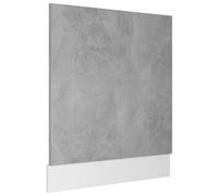 vidaXL Front Dishwasher Panel Concrete Grey Engineered Wood Protector Panel