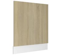 vidaXL Front Dishwasher Panel Sonoma Oak Engineered Wood Home Protector Panel