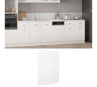 vidaXL Front Dishwasher Panel White Engineered Wood Cabinet Part Protector