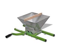 'vidaXL Fruit Crusher 7 L - Sturdy Steel Construction, Easy Operation and Assembly, Compact and Lightweight, Ideal for Apples, Pears, Peaches, Pineapples & More