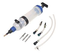 vidaXL Fuel Petrol Diesel Fluid Retriever Syringe - 1500ml Extractor Pump with Quick-Release for PSA & Vauxhall/Opel, Universal Adapters