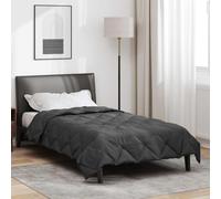 vidaXL Full Year Duvet Anthracite 155 x 220 cm Microfiber