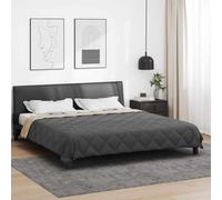 vidaXL Full Year Duvet Anthracite and Taupe 200 x 200 cm Microfiber