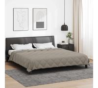 vidaXL Full Year Duvet Light Grey 200 x 200 cm Microfiber