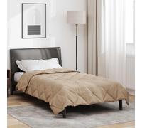 vidaXL Full Year Duvet Taupe 155 x 220 cm Microfiber