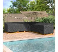 Outdoor Furniture Cover Black 325x325x80cm Durable 210D Oxford Fabric Waterproof