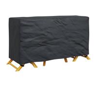 vidaXL Furniture Cover Plain Black 180 x 70 x 90 cm 600D, Garden Shield, Rectangular Outdoor Cover, Modern Furniture Guard, UV-Resistant, Waterproof Materials, All Weather Protection