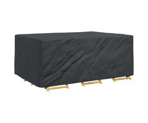 vidaXL Furniture Cover Plain Black 230 x 165 x 80 cm 600D, Garden Shield, Rectangular Outdoor Cover, Modern Furniture Guard, UV-Resistant, Waterproof Materials, All Weather Protection
