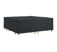 vidaXL Furniture Cover Plain Black 235 x 235 x 70 cm 210D, Garden Shield, Rectangular Outdoor Cover, Modern Furniture Guard, UV-Resistant, Waterproof Materials, All Weather Protection