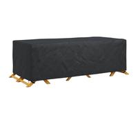 vidaXL Furniture Cover Plain Black 300 x 140 x 90 cm 420D, Garden Shield, Rectangular Outdoor Cover, Modern Furniture Guard, UV-Resistant, Waterproof Materials, All Weather Protection