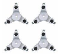 vidaXL Furniture Rollers 4 pcs 16x14.5x5.5 cm Steel 180 kg