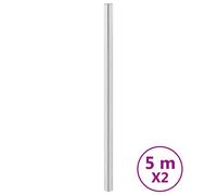 vidaXL Furniture Stickers Self-Adhesive Film Sticky Back Wallpaper Silver PET
