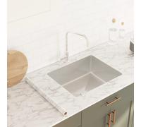 vidaXL Furniture Stickers Self-Adhesive Sticky Back Wallpaper Marble White PVC
