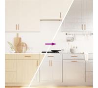vidaXL Furniture Stickers Self-Adhesive Film Sticky Back Wallpaper Silver PET