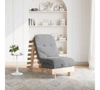 Futon Sofa Bed with Mattress 60x206x11 cm Solid Wood Pine