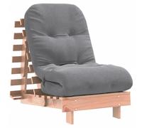 vidaXL Futon Sofa Bed with Mattress Bedroom Floor Bed Couch Solid Wood Douglas