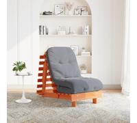 Futon Sofa Bed with Mattress Bedroom Floor Bed Couch Solid Wood Pine vidaXL