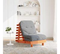 Futon Sofa Bed with Mattress Bedroom Floor Bed Couch Solid Wood Pine vidaXL