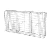 vidaXL Gabion Basket Galvanised Steel 200x30x100 cm UK