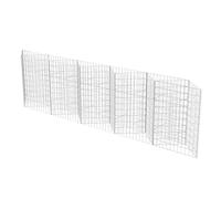 vidaXL Gabion Basket Galvanised Steel - Versatile Outdoor Garden Accessory, Durable Wall Planter