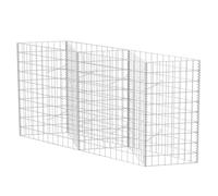 vidaXL Gabion Basket/Planter/Raised Vegetable Bed Steel 120x30x100cm Fence