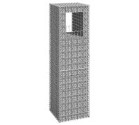 vidaXL Gabion Basket Post Iron Patio Outdoor Garden Planter Gabion Post Rails