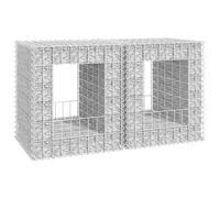 vidaXL Gabion Basket Posts 2 pcs 50x50x60 cm Iron