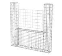 vidaXL Gabion Basket U-Shape Steel 160x20x150cm Garden Stone Rock Wire Fence