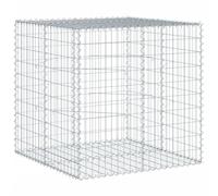 vidaXL Gabion Basket with Cover 100x100x100 cm Galvanised Iron