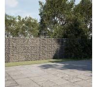 vidaXL Gabion Basket with Cover 800x50x150 cm Galvanised Iron