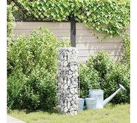 vidaXL Gabion Column Silver 25 x 25 x 100 cm Stainless Steel