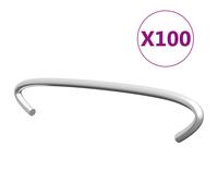 vidaXL Gabion Hooks 100 pcs Galvanised Steel 10 cm