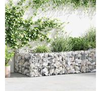 vidaXL Gabion Planter Galvanised Steel 180x90x50 cm