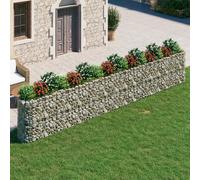 vidaXL Gabion Raised Bed Galvanised Iron 610x50x100 cm
