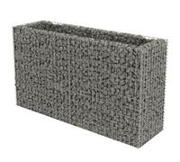 vidaXL Gabion Raised Bed Galvanised Steel 180x50x100cm Stone Basket Raised Bed