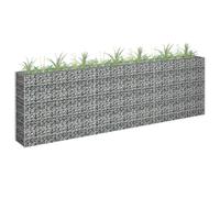 Gabion Raised Bed Galvanised Steel Basket Planter Outdoor Multi Sizes vidaXL