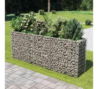 vidaXL Gabion Raised Bed Galvanised Steel 270x50x100 cm