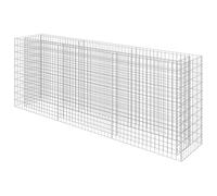 vidaXL Gabion Raised Bed Galvanised Steel 270x50x100 cm