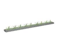 vidaXL Gabion Raised Bed Galvanised Steel 360x30x10 cm