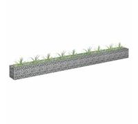 vidaXL Gabion Raised Bed Galvanised Steel 360x30x30 cm